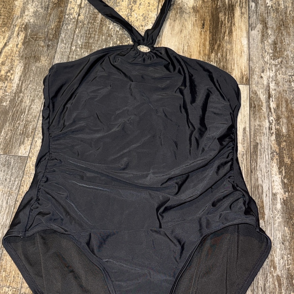 Calvin Klein Black One-Piece Swimsuit